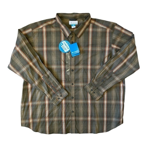 Columbia Other - Columbia Plaid Long Sleeve Button Down Shirt Mens 4x NWT